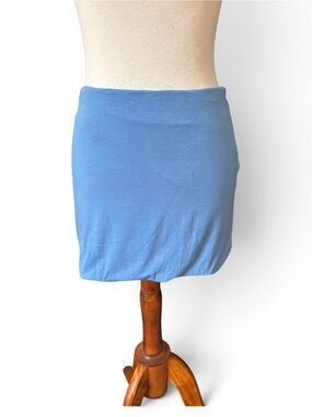 Agnes B. Tube  Mini Skirt in Blue